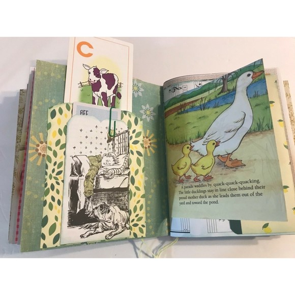 Old MacDonald Had a Farm Little Golden Book Handmade Junk Journal - Picture 12 of 12